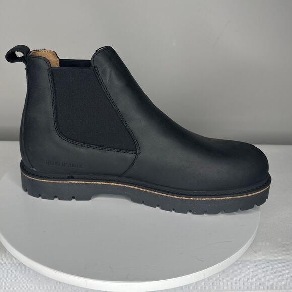 NEW Men’s Birkenstock Stalon II Black Leather Chelsea Boots US M11 Regular Fit - Picture 3 of 11